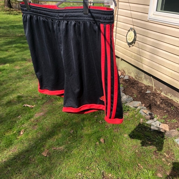 Adidas Climacool  black running shorts deep orange stripes - Picture 8 of 9